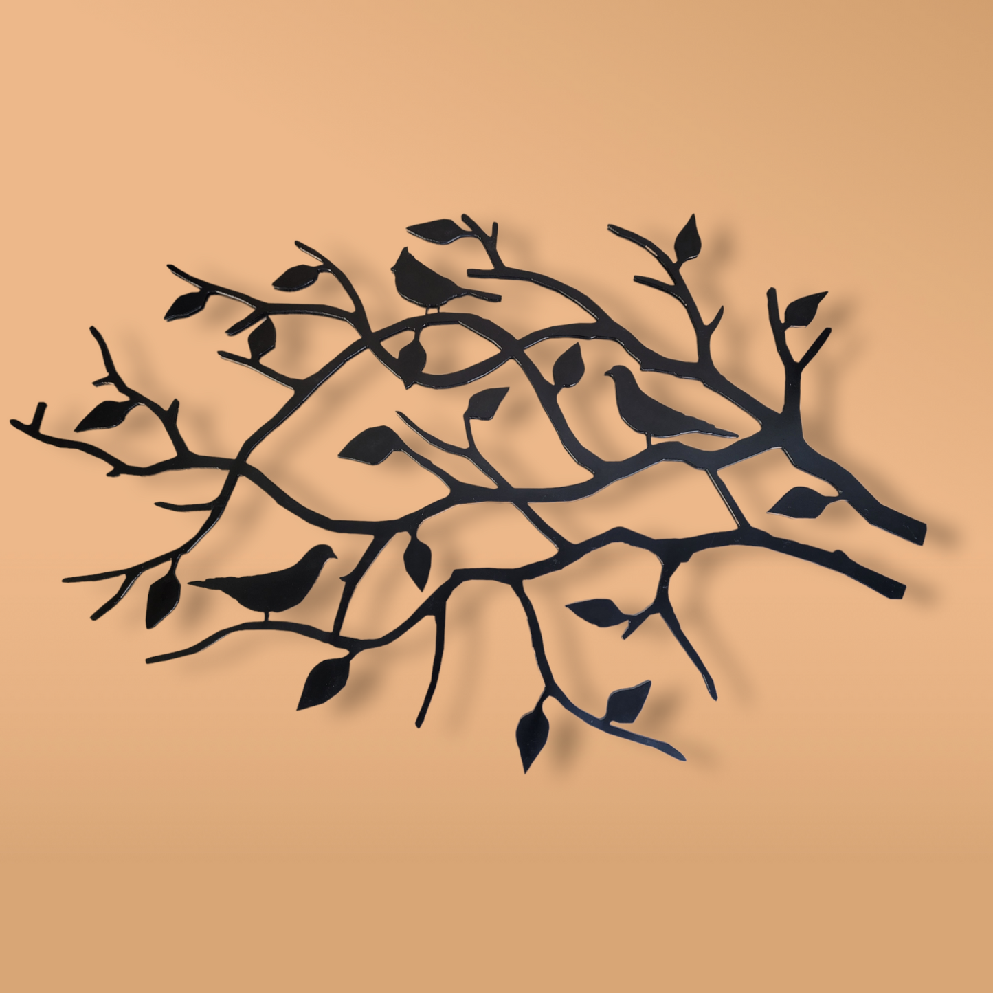 Birds In Tree Limb