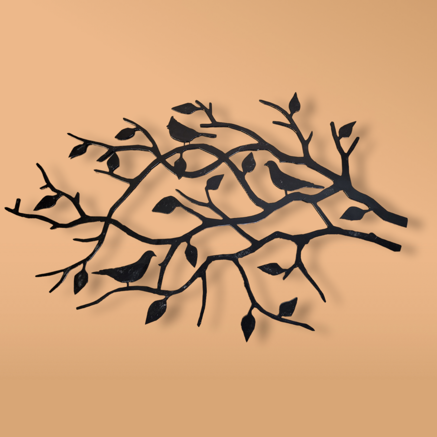 Birds In Tree Limb
