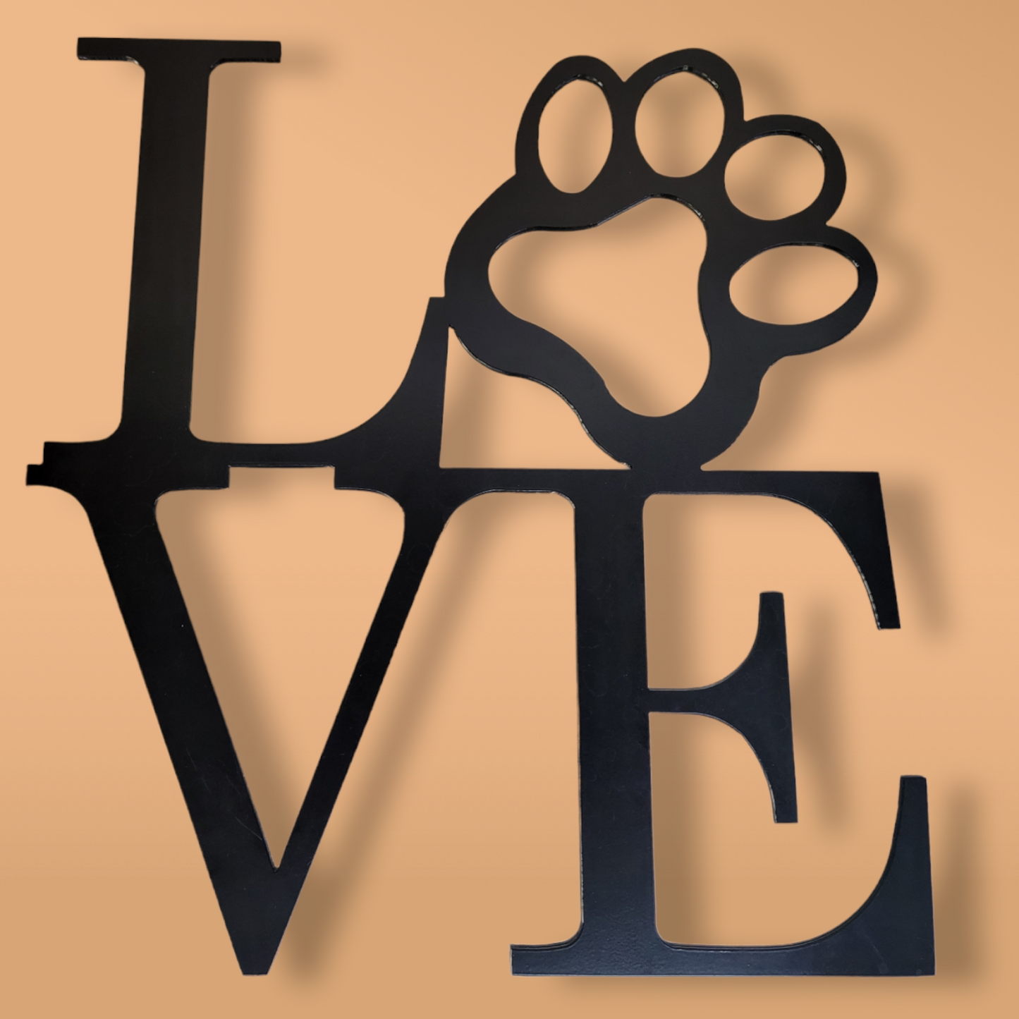 Love With Paw Print